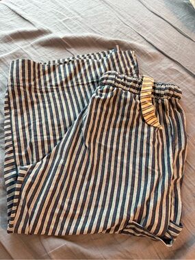 Free People Blanche Pants in Blue Combo